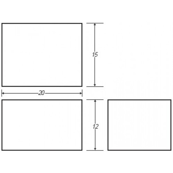 15 Gallon Rectangle Plastic Tank | B131