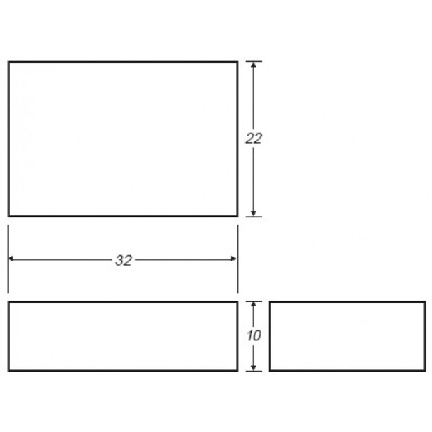 25 Gallon Rectangle Plastic Tank | B408