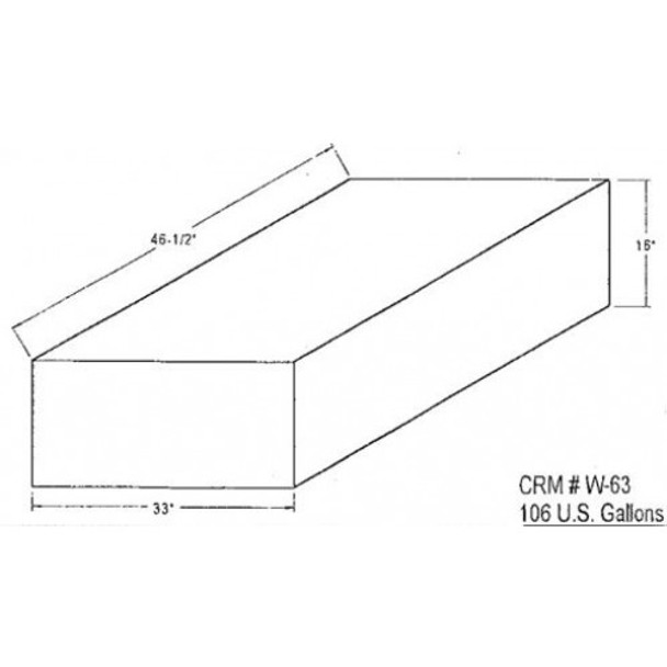 106 Gallon Marine Water Tank | MW-63-OR