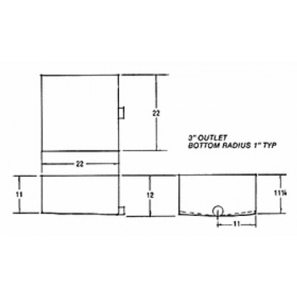 21 Gallon RV Holding Tank | R-56H