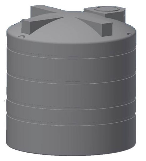 3450 Gallon Vertical Water Storage Tank