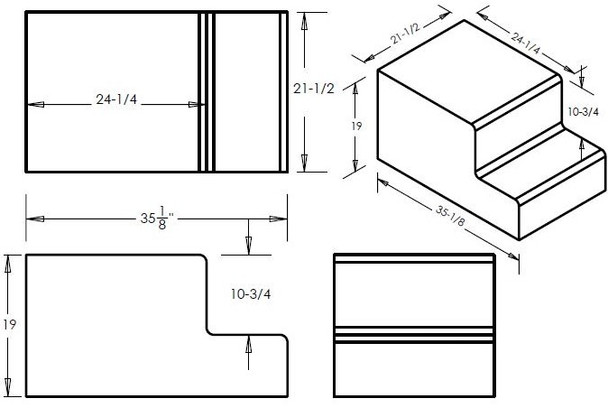 46 Gallon Marine Water Tank | MWB544