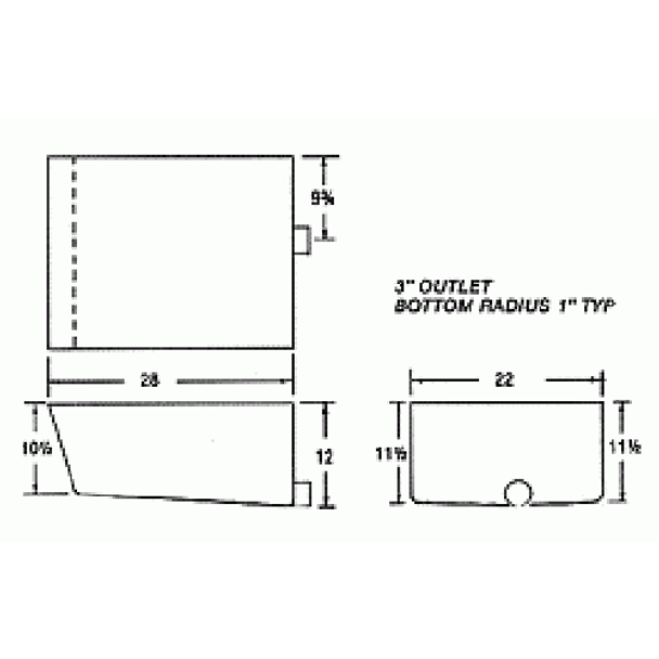 26 Gallon RV Holding Tank | R-54H