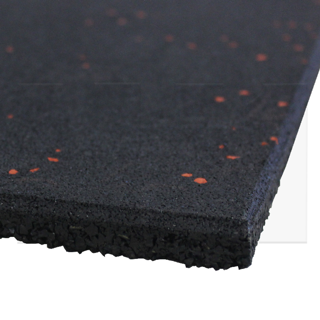 15mm Rubber Gym Flooring Wholesale Black With Red Fleck