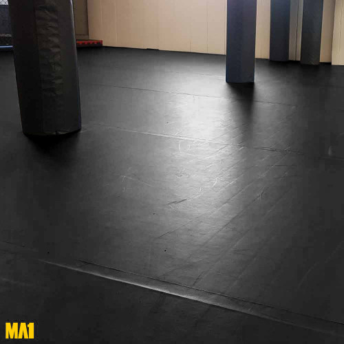 MA1 MMA Roll Out Mat with Velcro Tabs 1.5m*10M*50mm - Black
