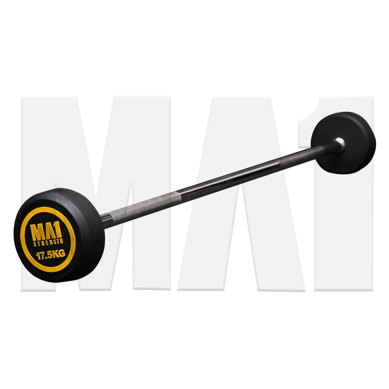 MA1 Fixed Rubber Barbell 17.5kg