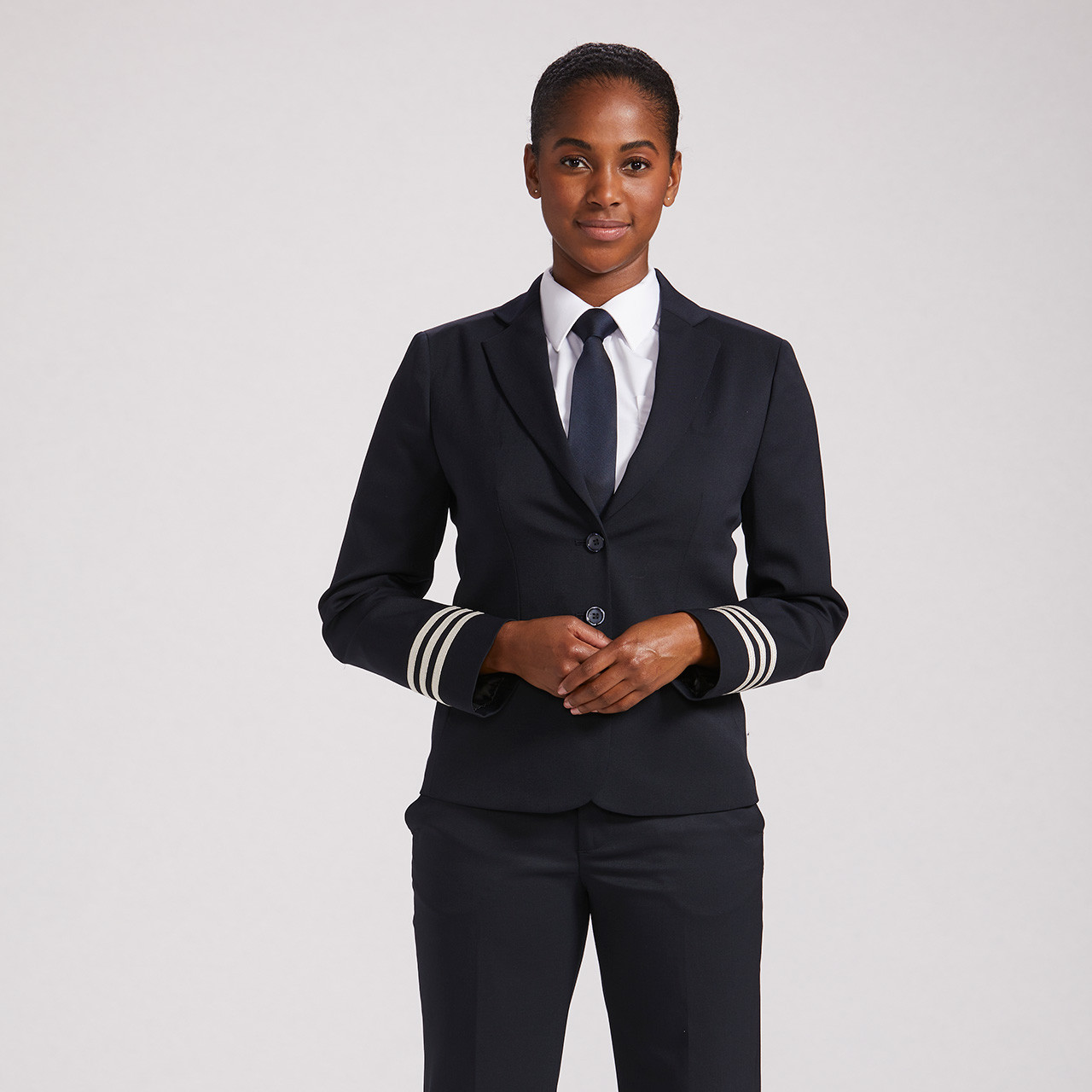 navy wool blazer womens