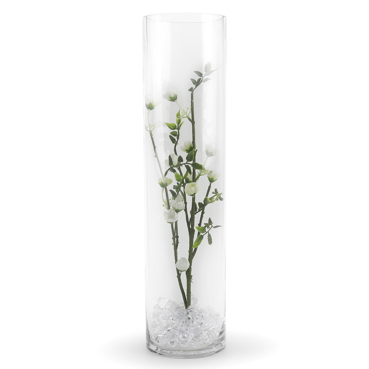 7x16"H Cylinder Glass Vase Wholesale VCY0716 WGV International