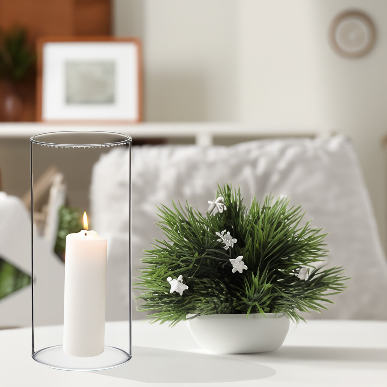 HST3510 - Clear Hurricane Candle Shade Chimney Tube [No Bottom