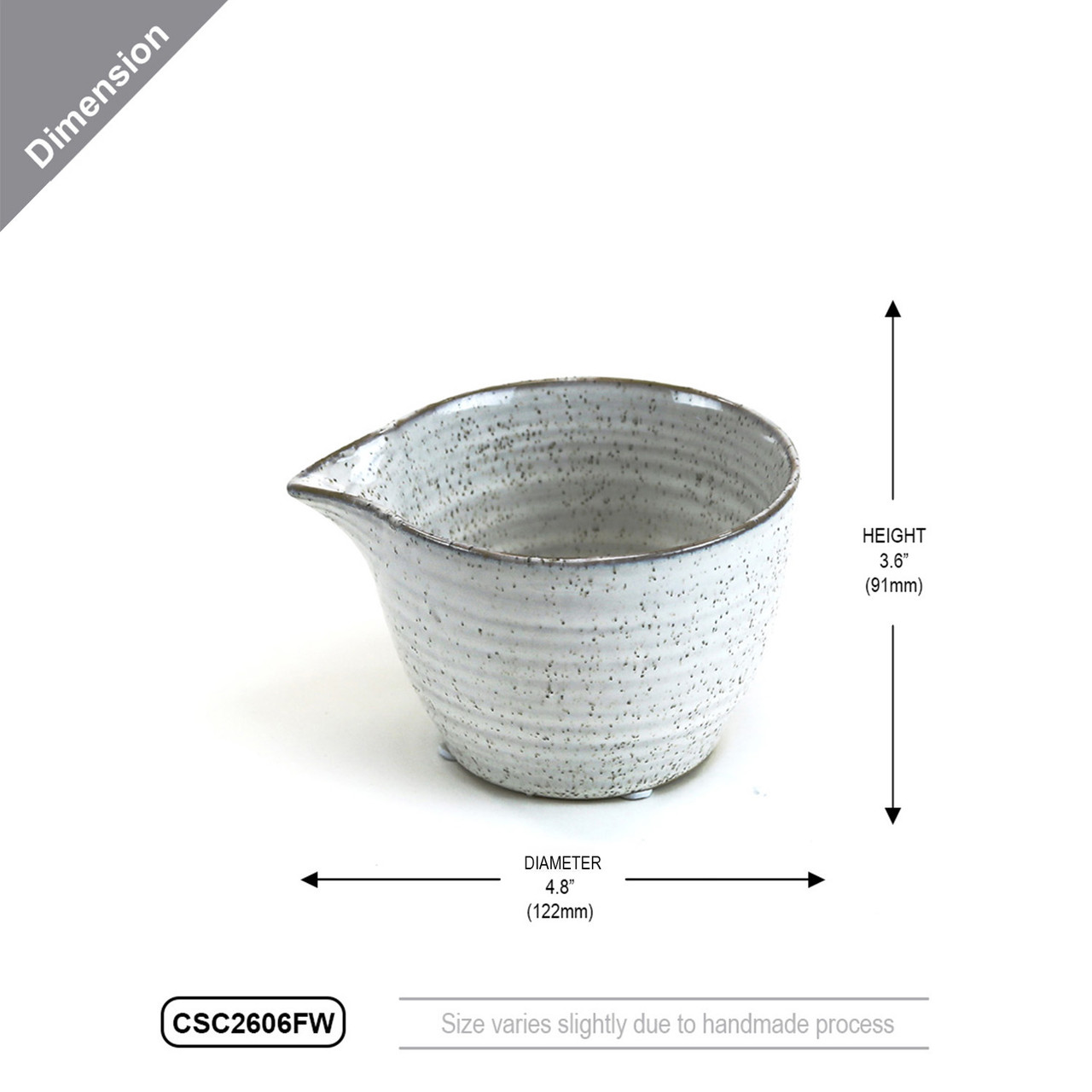 CSC2606FW - Large Ceramic Sake Cup Vase - 4.8