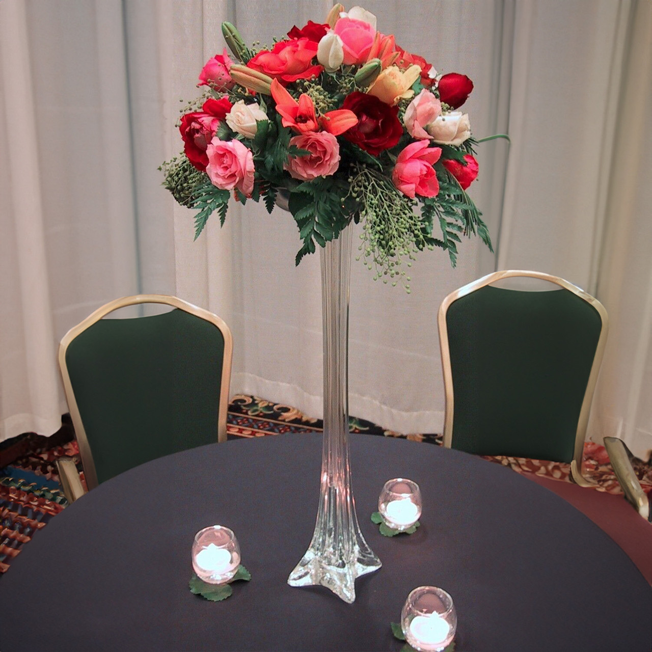 VTW0120 - Clear Tower Vase - 1
