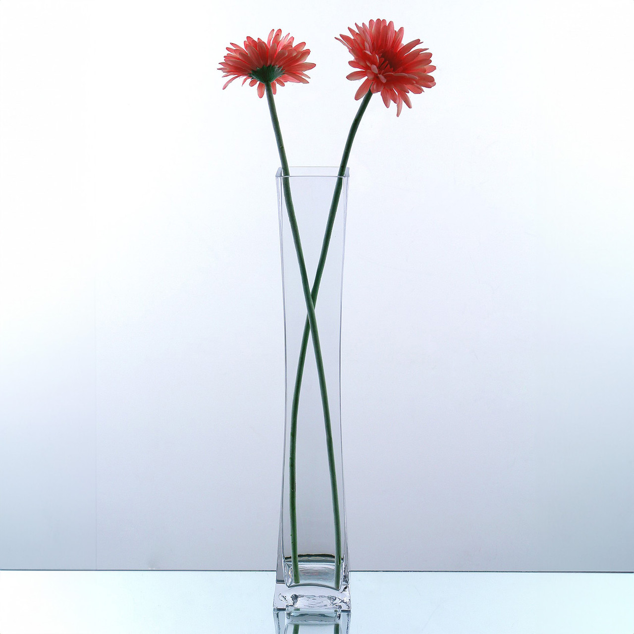 VXV0418 - Unique Square Concave Glass Vase - 3