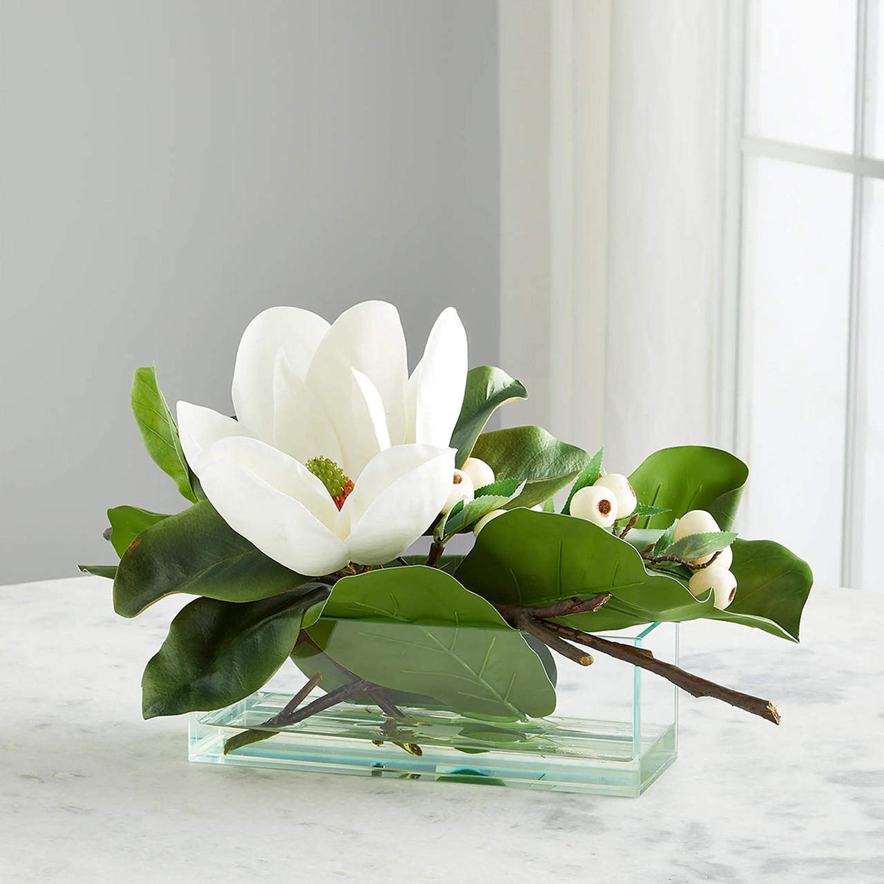 VPB4412 - Rectangular Plate Glass Planter Box Vase- 4