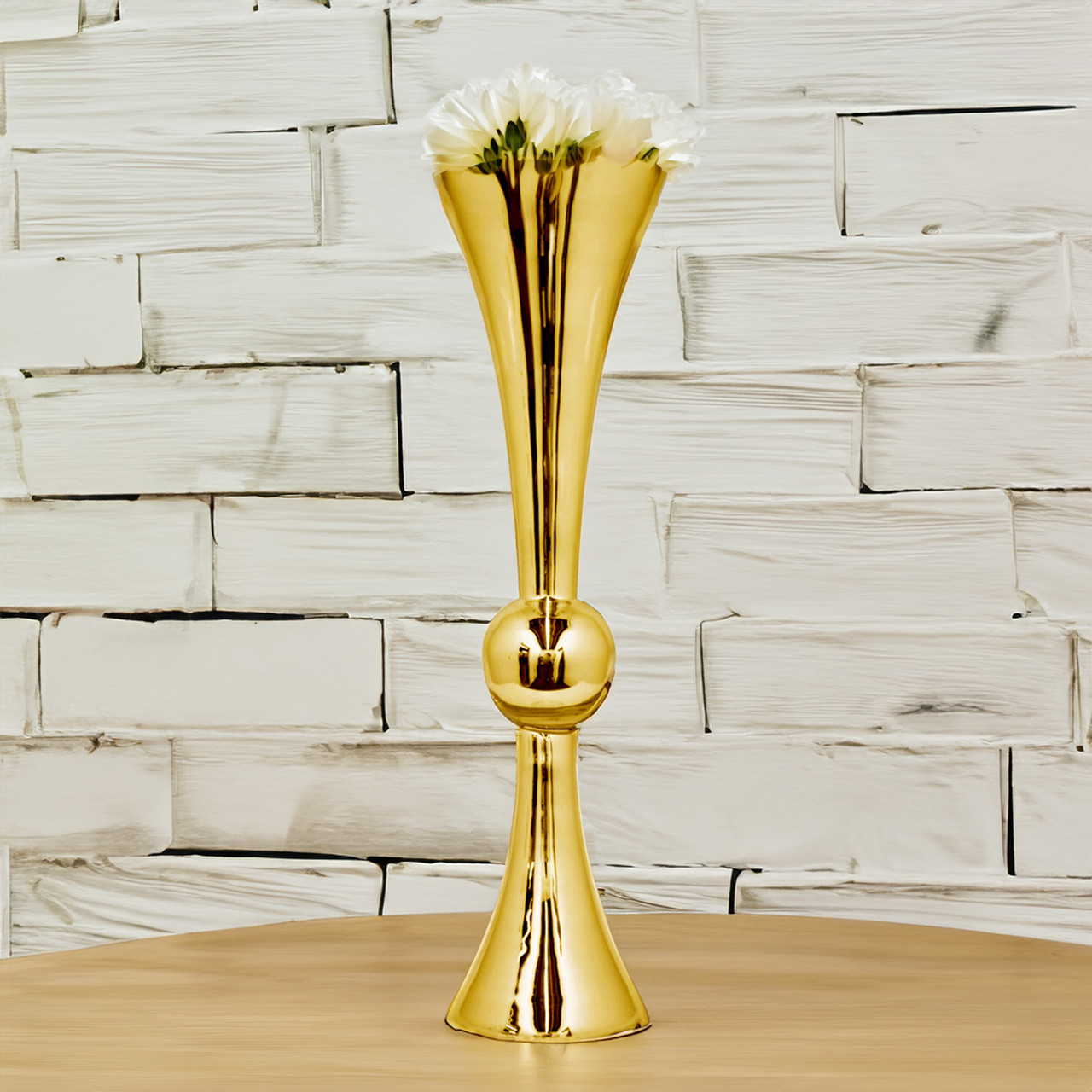 VTV2136GD - Gold Reversible Trumpet Vase - 36