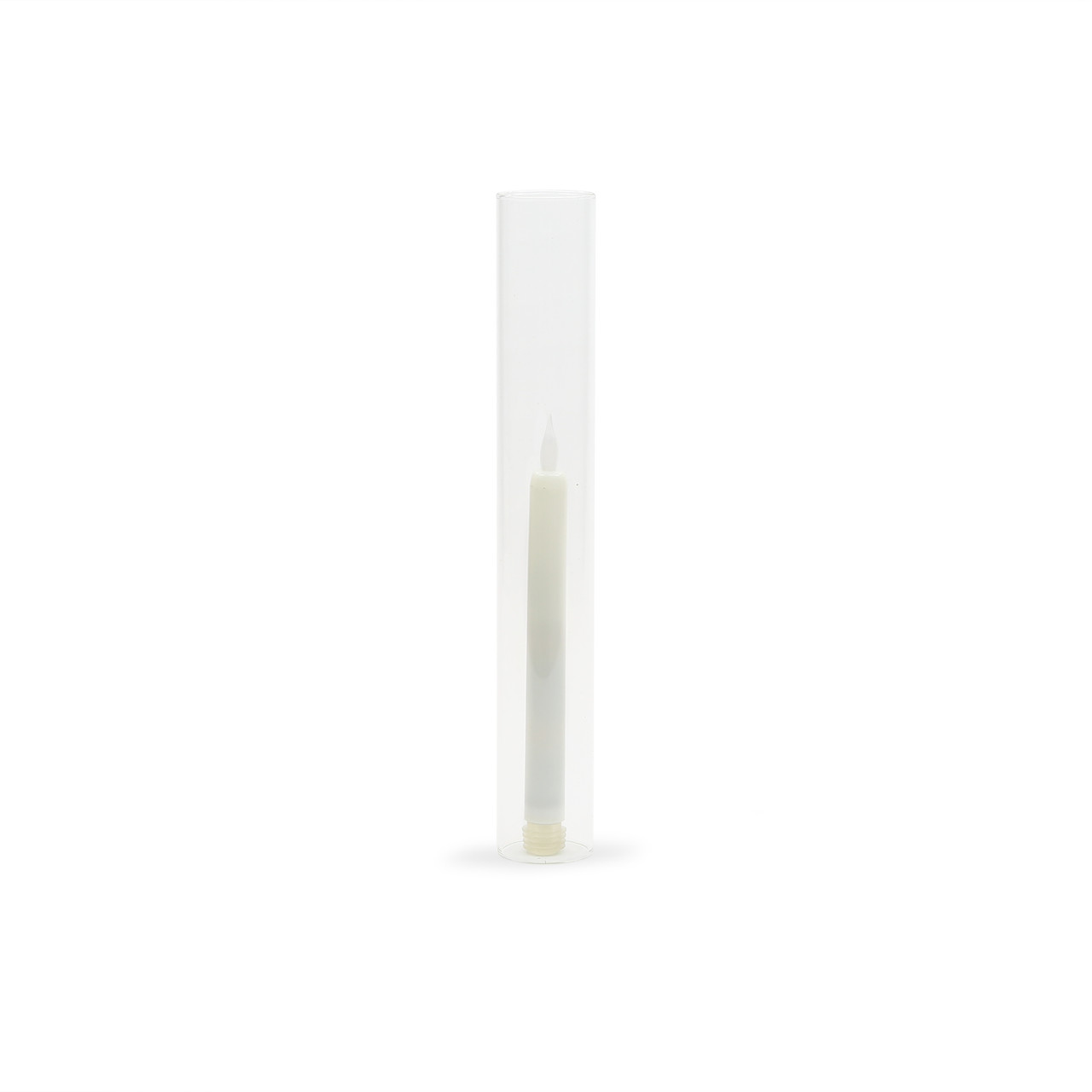 HST0214 Clear Hurricane Candle Shade Chimney Tube [No Bottom] 2" x 14"