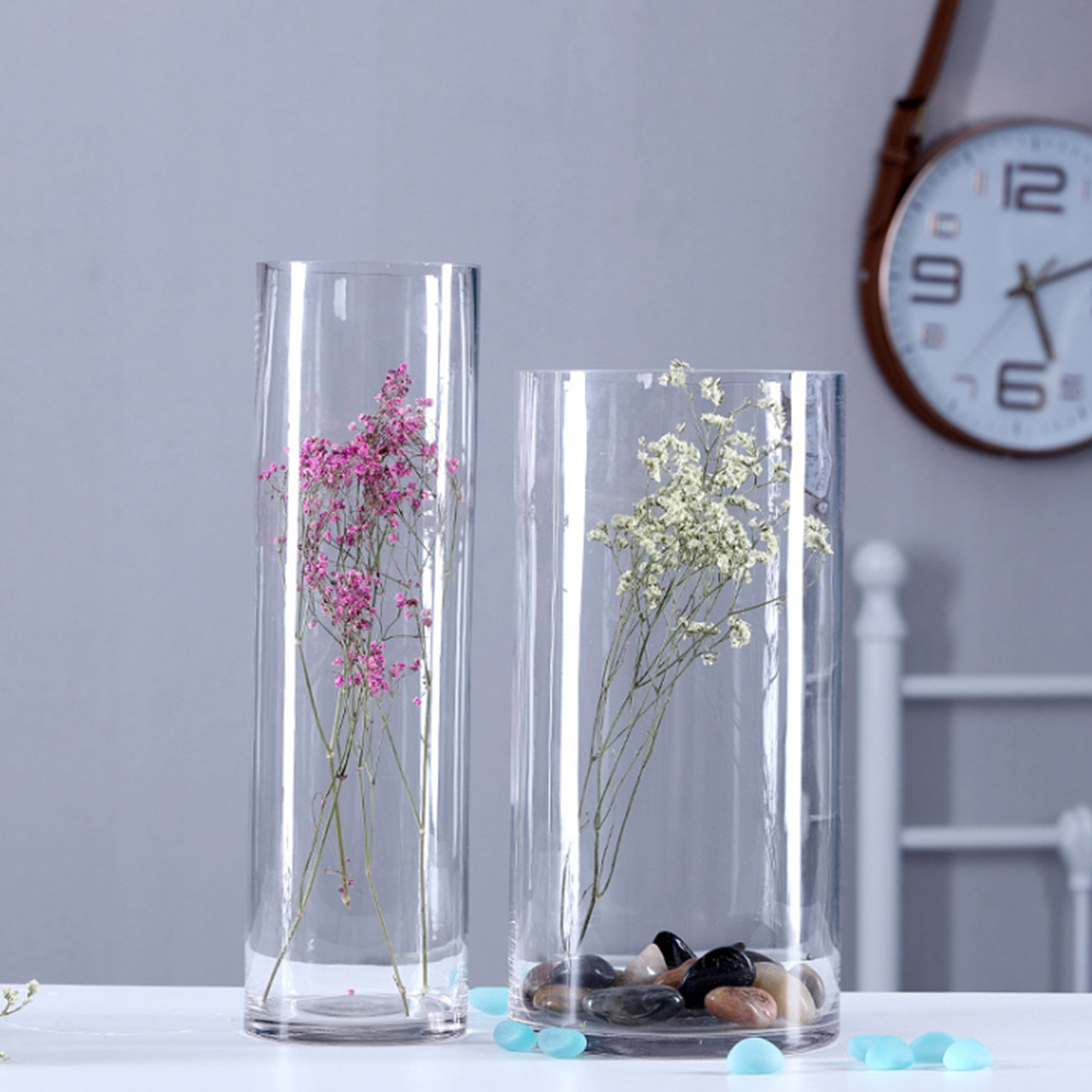 Ugh Pussywillows in a tall vase. My favorite.  Cylinder vase ideas,  Tall glass vase ideas, Tall clear vase decor