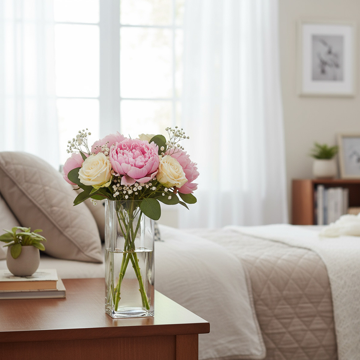 VBV0208 - Square Glass Block Vase - 2