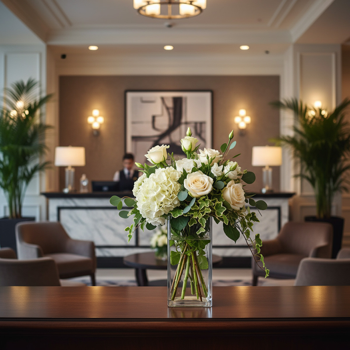 VBV0208 - Square Glass Block Vase - 2