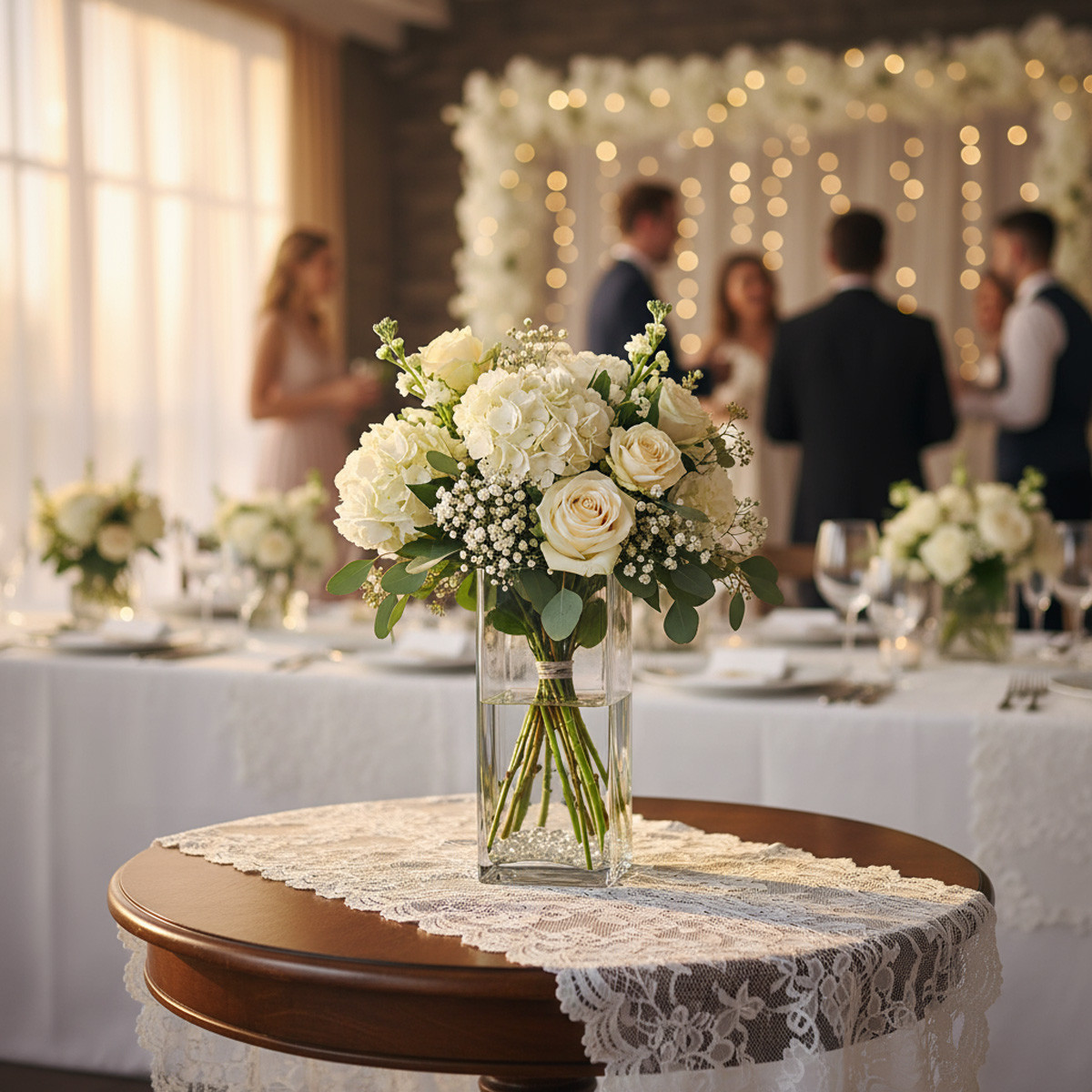 VBV0208 - Square Glass Block Vase - 2