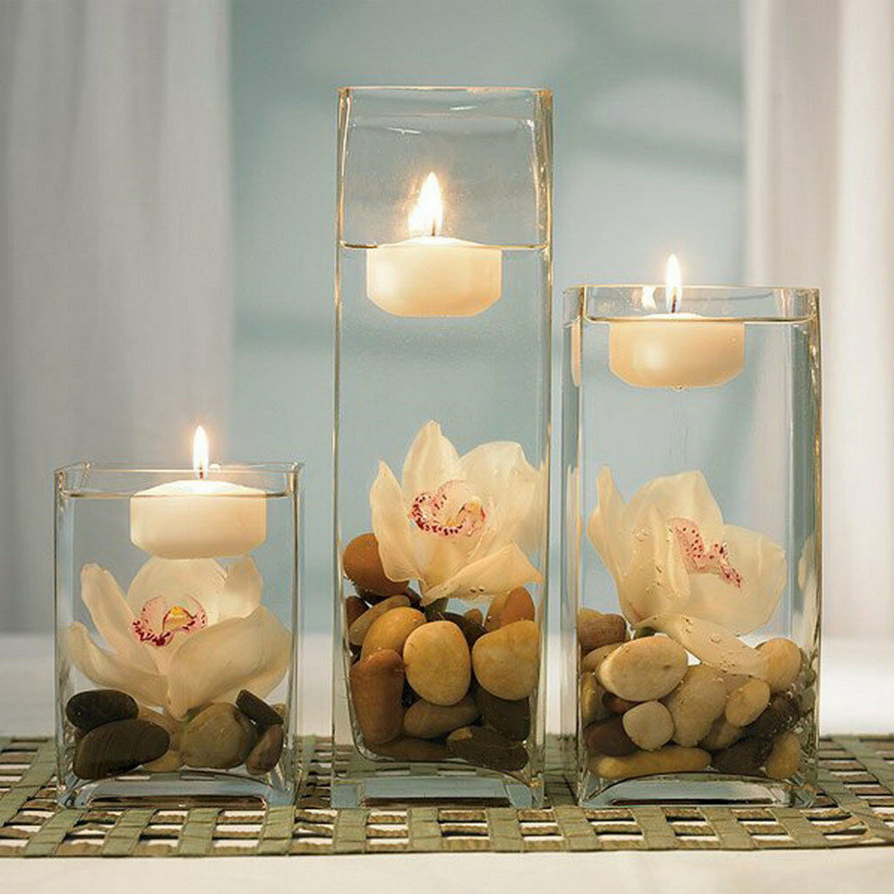 衝撃の激安コスパ・掘り出し物も VBV6412 - Rectangular Glass Block Vase - 6 ライト・ランタン