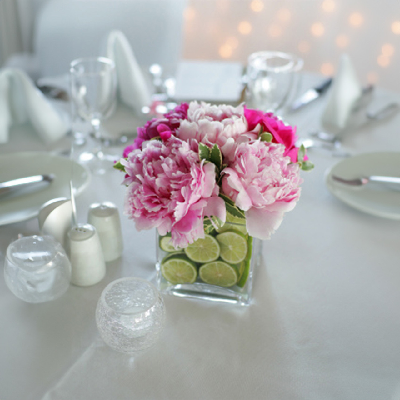 VCB0003 - Handblown Clear Cube Glass Vase / Candle Holder - 3