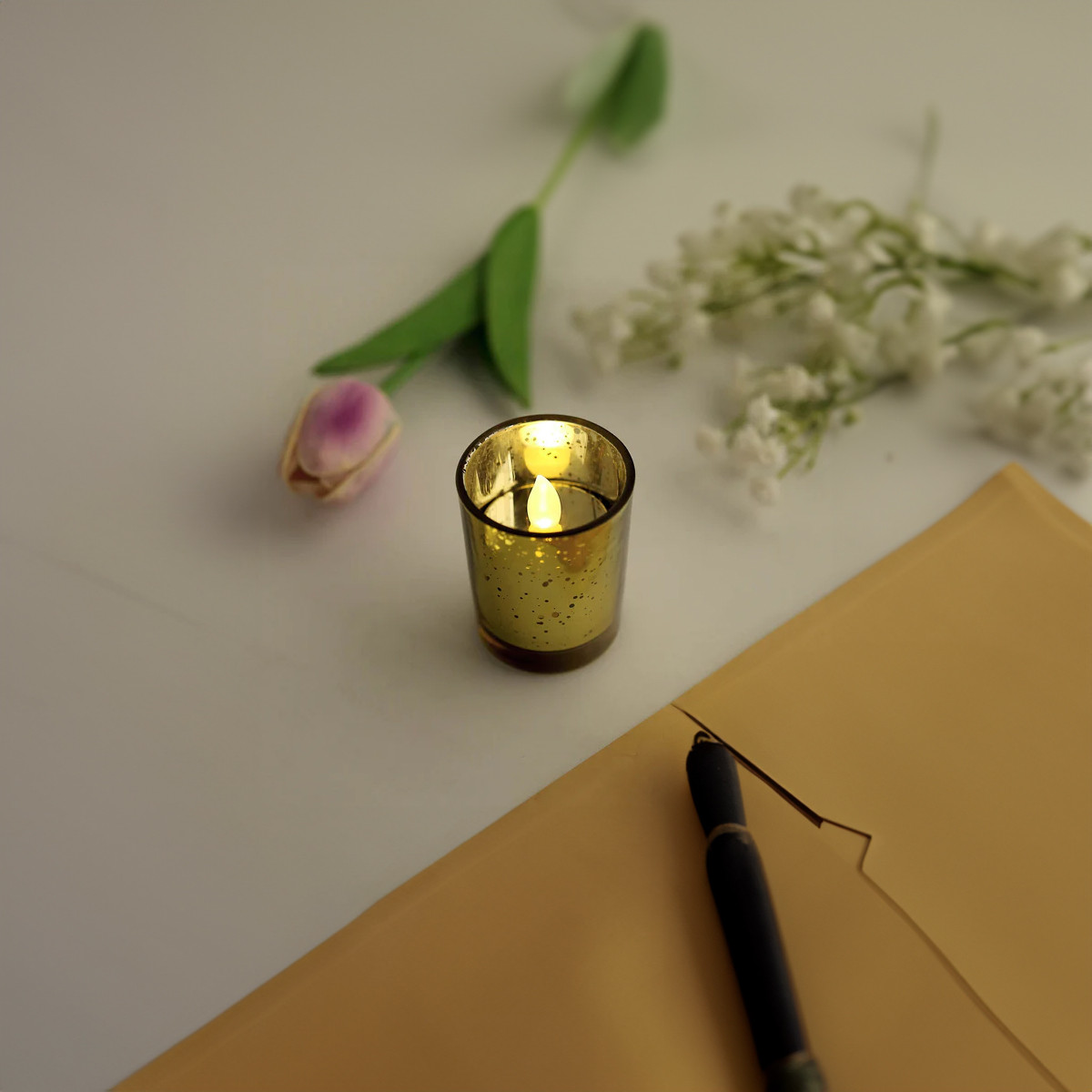 Votive Glass Glass Cylinder Candle Holder Case Replacement Baseless