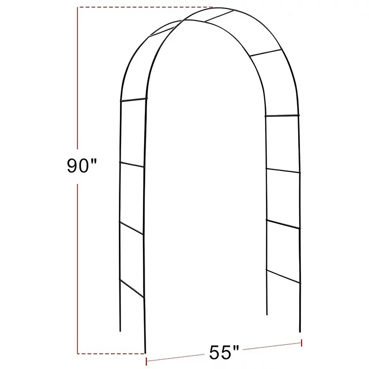 ARC01 - Forest Green Garden Arbor Arch 94.5