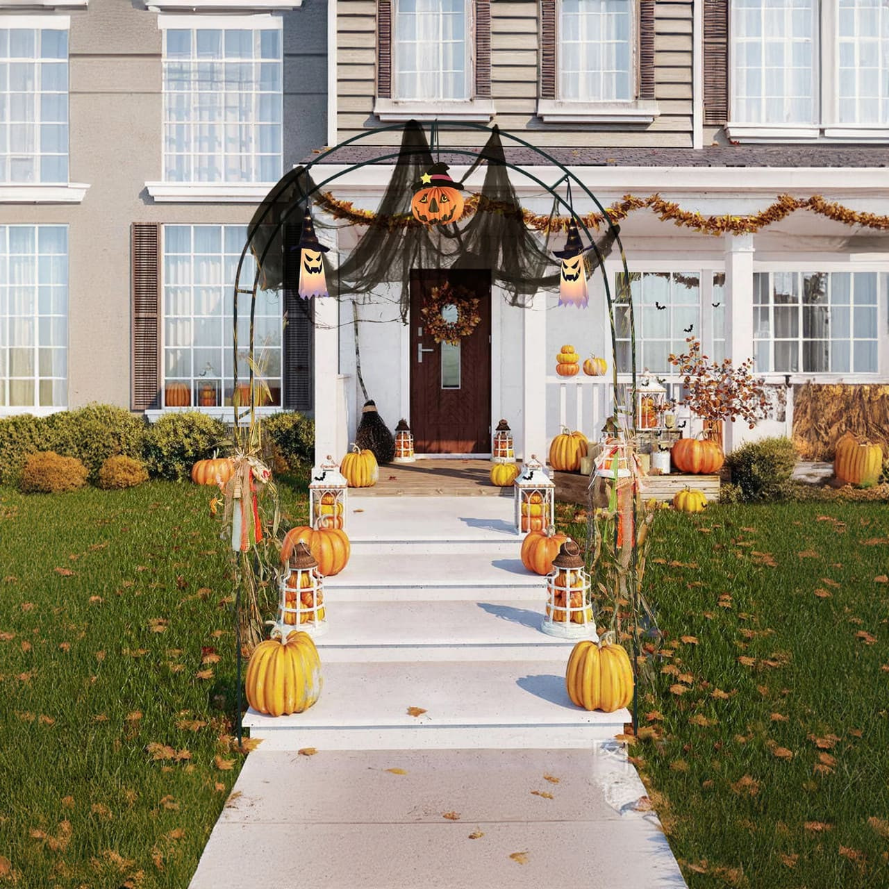 ARC01 - Forest Green Garden Arbor Arch 94.5