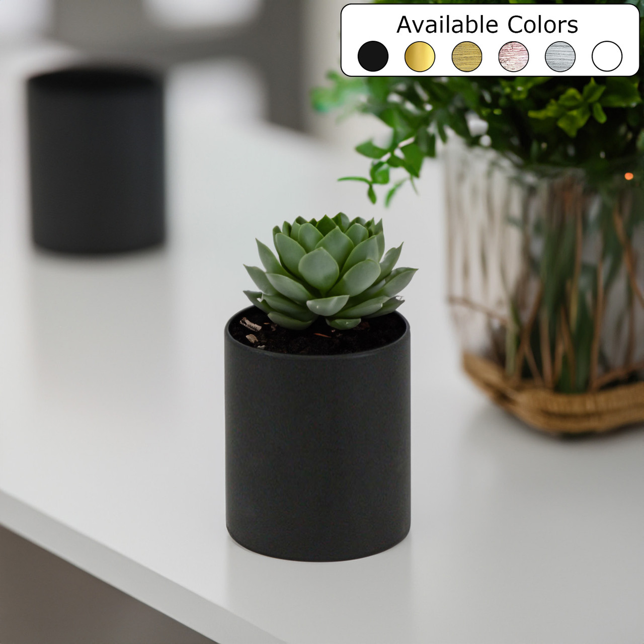Ceramic Cylinder Vase - 4