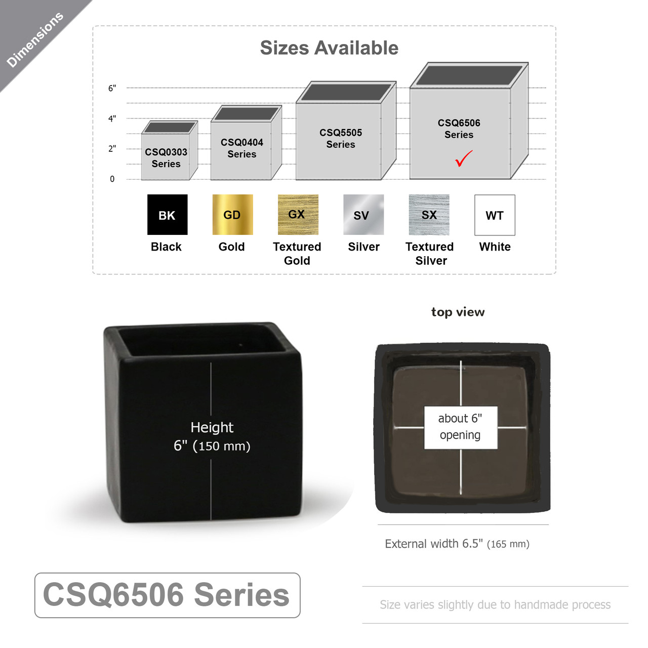 Ceramic Cube Vase - 6