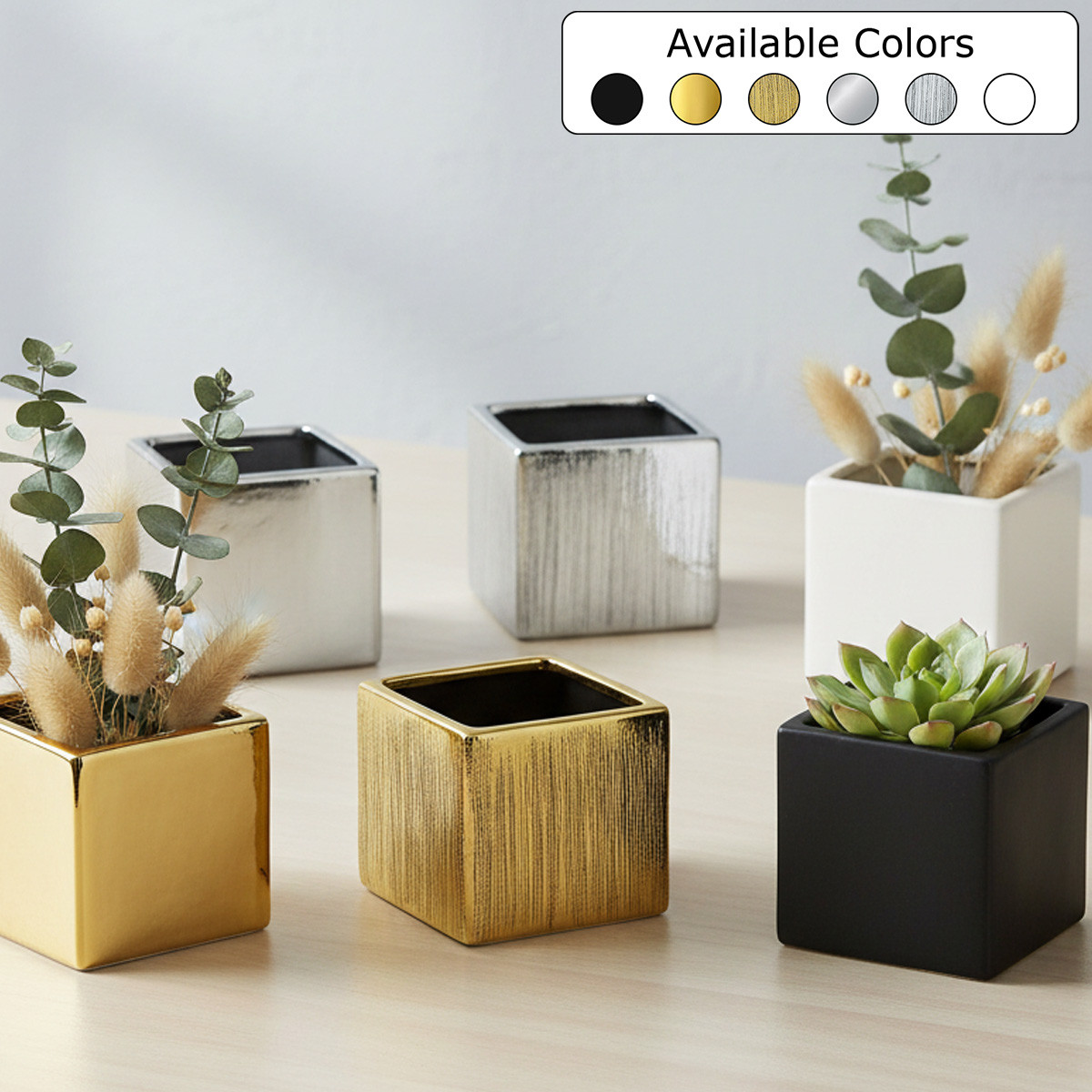 Ceramic Cube Vase - 6