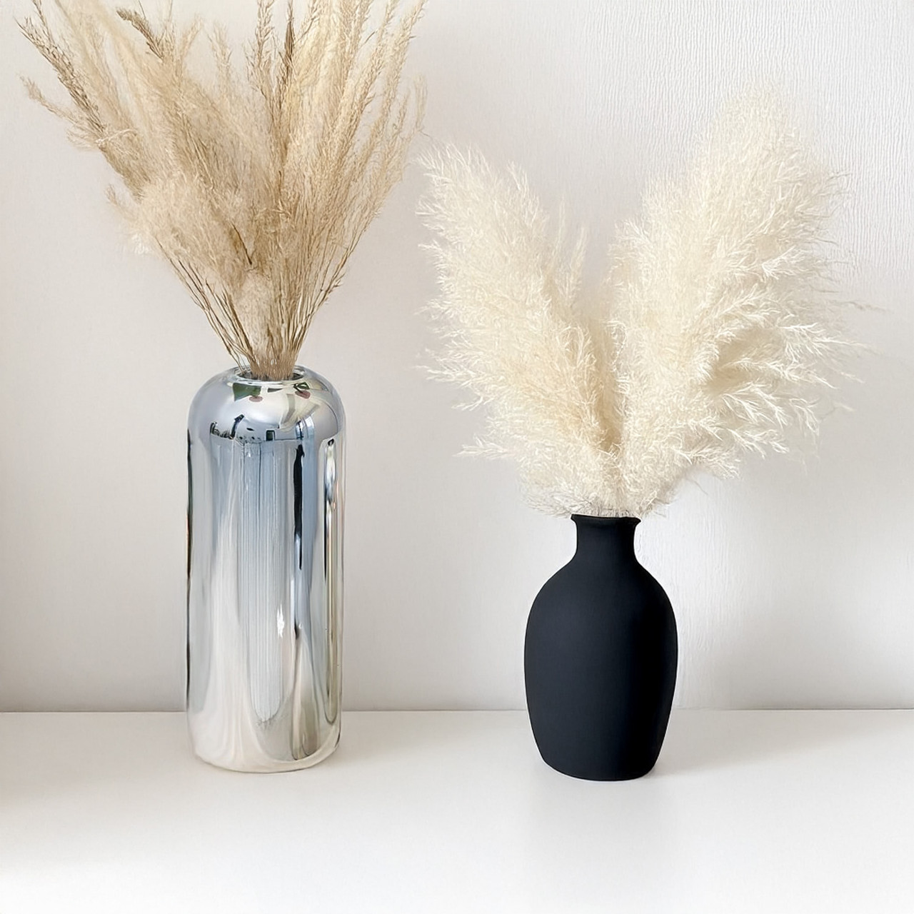 Large Glass Cylinder Domed Top Bud Vase 8" (Various Colors)