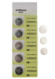 BATT2032 - CR2032 Lithium Coin Cell Battery, 3-Volt - (5 pc / 1card)