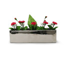 CBR1444SV - Silver Long Flat Rectangle - 14"x4"x4"