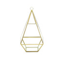 GET0610GD Gold Raised Pyramid Geometric Terrarium - 9.5"H  (9 pcs)