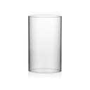 HST0610 - Clear Hurricane Candle Shade Chimney Tube  [No Bottom] - 6" x 10"