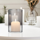 HST4710 - Clear Hurricane Candle Shade Chimney Tube  [No Bottom] - 4.7" x 10"