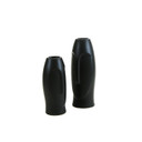 CFV9212BK - Large Black Moai Vase - 12"