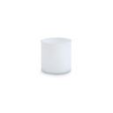 VCY0505WT - White Glass Cylinder Vase - 5" x 5"