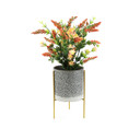 META011GD -  Reversible Gold Metal Vase Stand - 10.25" H  (1 pc)