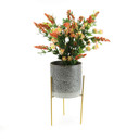 META011GD -  Reversible Gold Metal Vase Stand - 10.25" H  (1 pc)