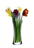 VCK0910 - Clear Glass Oval Shaped Gathering Vase - 10"