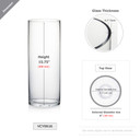 VCY0616 - Cylinder Glass Vase - 6"x16"H (6 pcs/case)