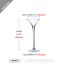 VMG0616 - Martini Glass Vase- 6"x 16"