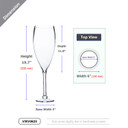 VWV0620 - Clear Wine Vase - 5x20