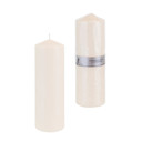 CGA089I 3" x 9" Domed Top Press Unscented Pillar Candle - Ivory (1 pc)