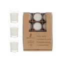 CGA106W 1.5" Prefilled Small Glass Votive Candle - White (12 pcs/pack)