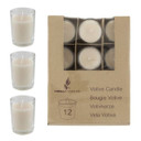 CGA107I 2" Prefilled Medium Glass Votive Candle - Ivory (12 pcs/pack)