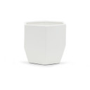 CGB1006WT Large Geometric Pot - Matte White - 6.3" W x 6" H (8 pcs)