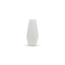 CGV0910WT Tall White Geometric Vase - 5" W x 10.2" H (12 pcs)